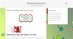 Desktop Screenshot of birthdaygirlblog.com