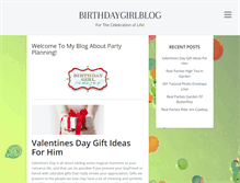 Tablet Screenshot of birthdaygirlblog.com